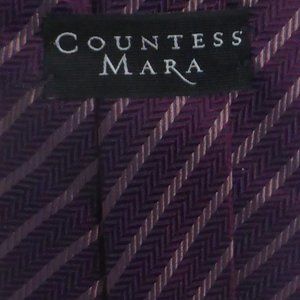 Countess Mara, handmade pure silk tie, Made In Italy